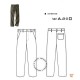 Pantalon cookspirit coupe droite