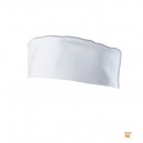 toque blanche à fond plat