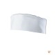 Toque cuisinier blanche fond plat