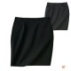 Jupe droite de service noire
