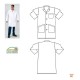 Blouse blanche bouton La Fileuse