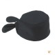 Calot cuisinier noir