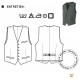 Gilet barman volconte
