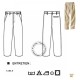 Pantalon de cuisinier Brigad sable