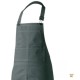 Tablier de sommelier couleur uni gris