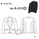 Veste garçon de salle Rondin Molinel