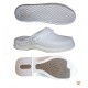 Sabot MASSELBA en cuir blanc