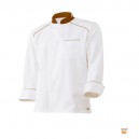 Veste cookspirit col officier brun Molinel
