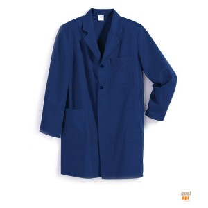 Blouse bouton La Fileuse coton bleu Blouse bouton La Fileuse coton bleu