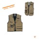 Gilet de travail multipoches MACH SPRING Gilet multipoches stone washed